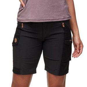 Fjallraven Women's Nikka Black Cargo Shorts
